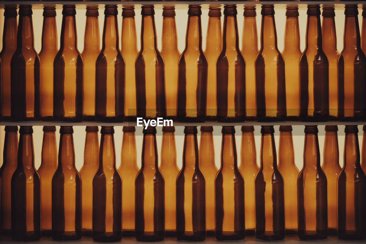 Bottles in a row