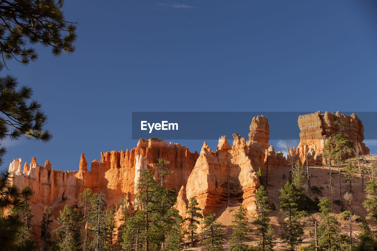 Great view to a part of the magnificient bryce canyon