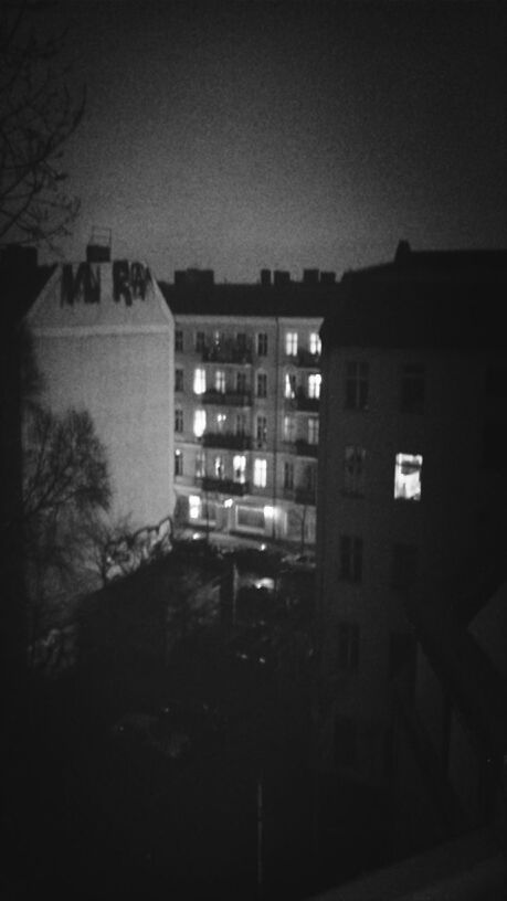 ILLUMINATED BUILDINGS AT NIGHT