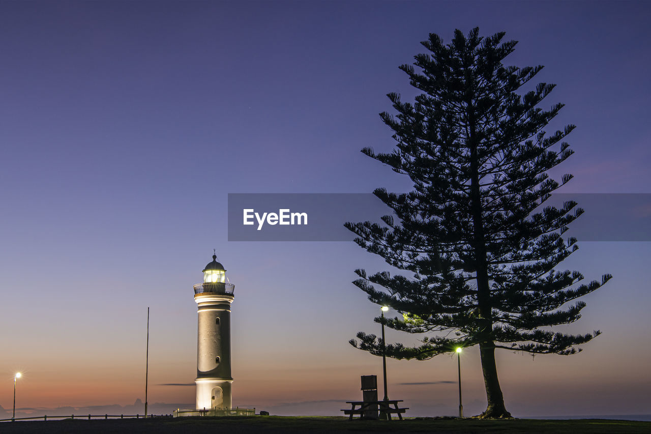 VIEW OF TOWER DURING SUNSET