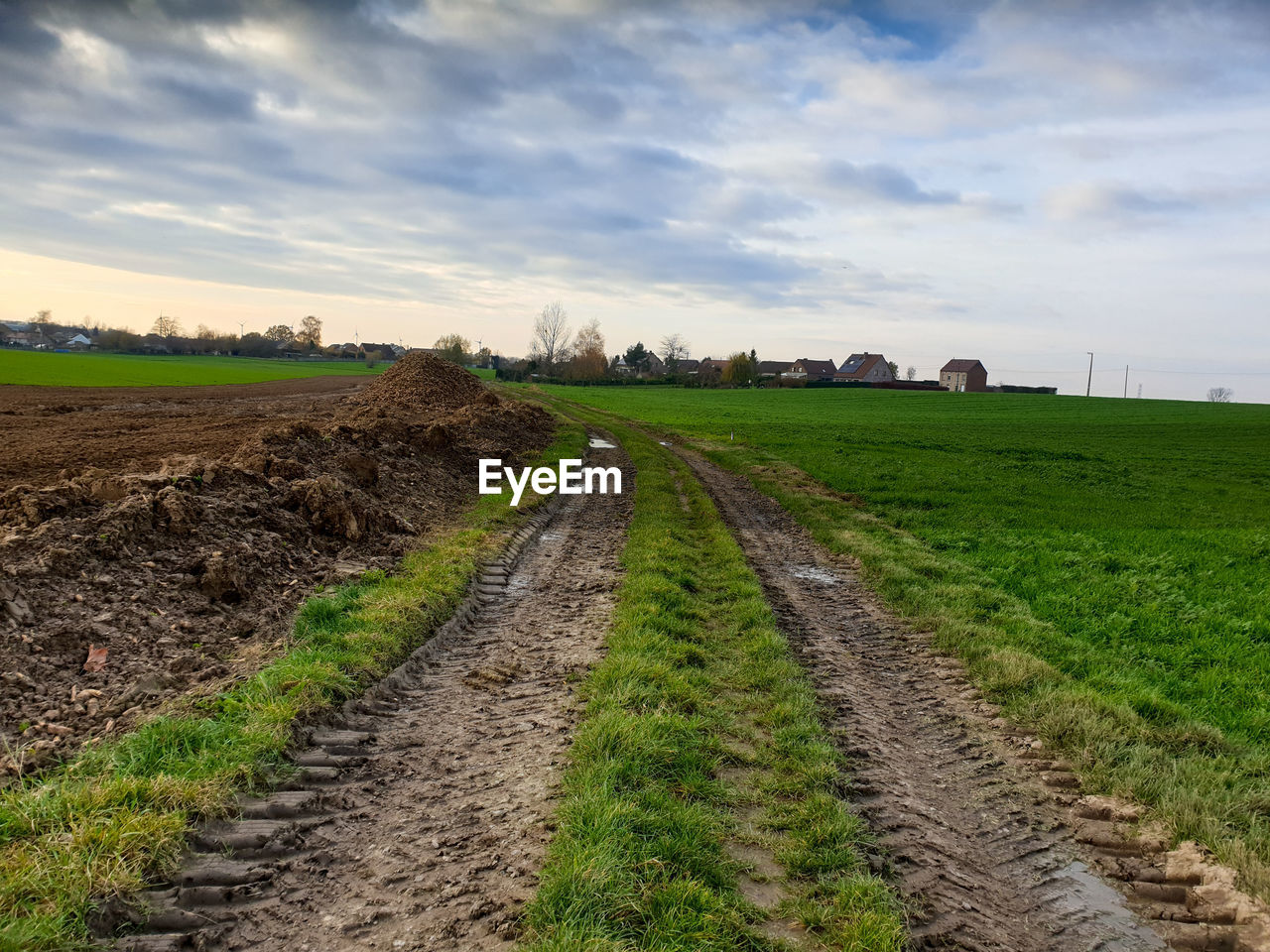 SCENIC VIEW OF FARM AGAINST SKY