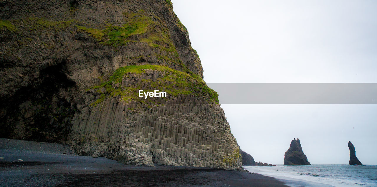 Rock formations at seaside