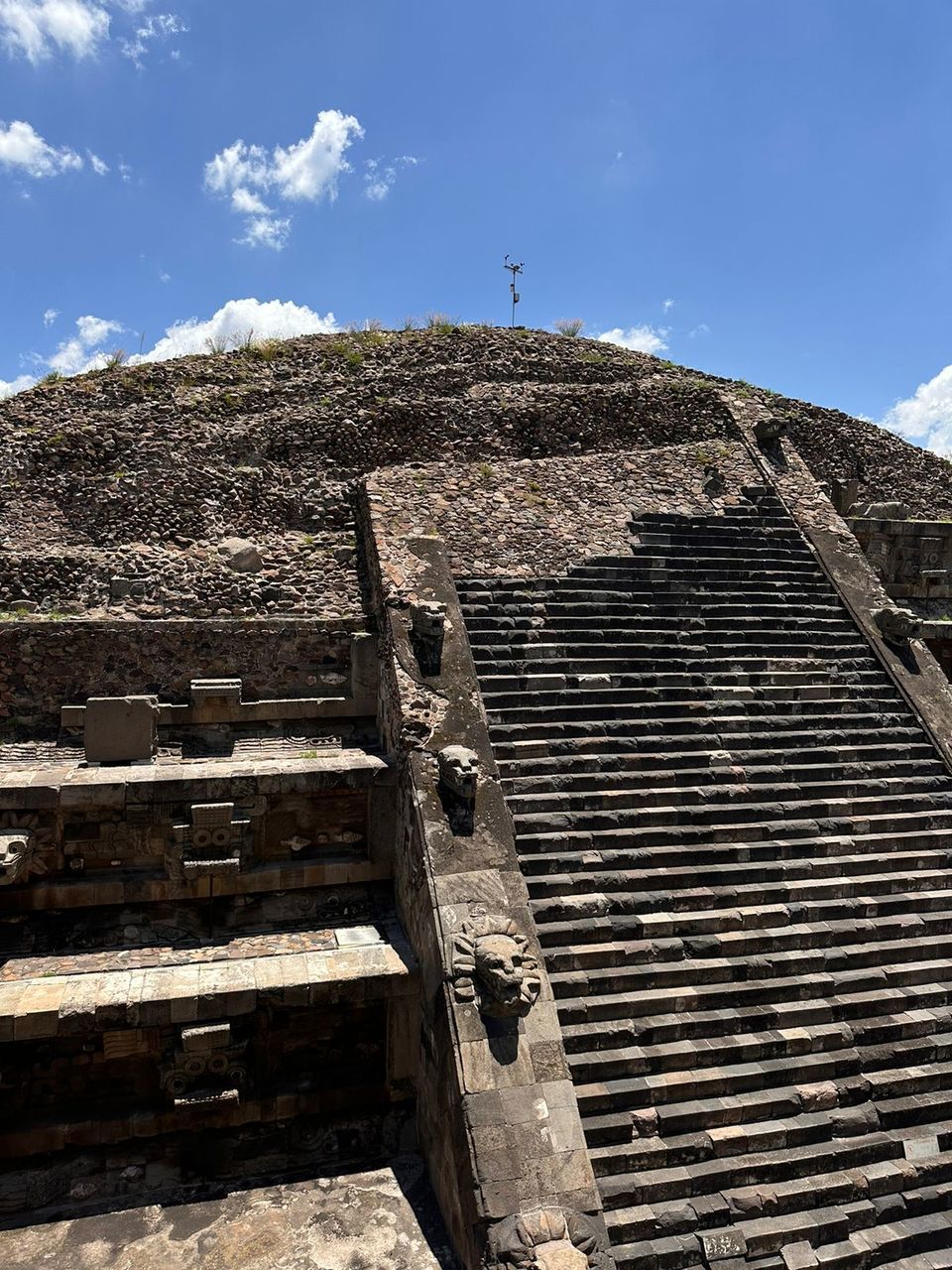 ruins, architecture, sky, wall, ancient history, rock, nature, built structure, archaeological site, history, no people, temple, staircase, the past, outdoors, day, cloud, travel destinations, travel, industry, ancient, sunlight, building exterior, environment, old ruin, business finance and industry, blue, land, landscape