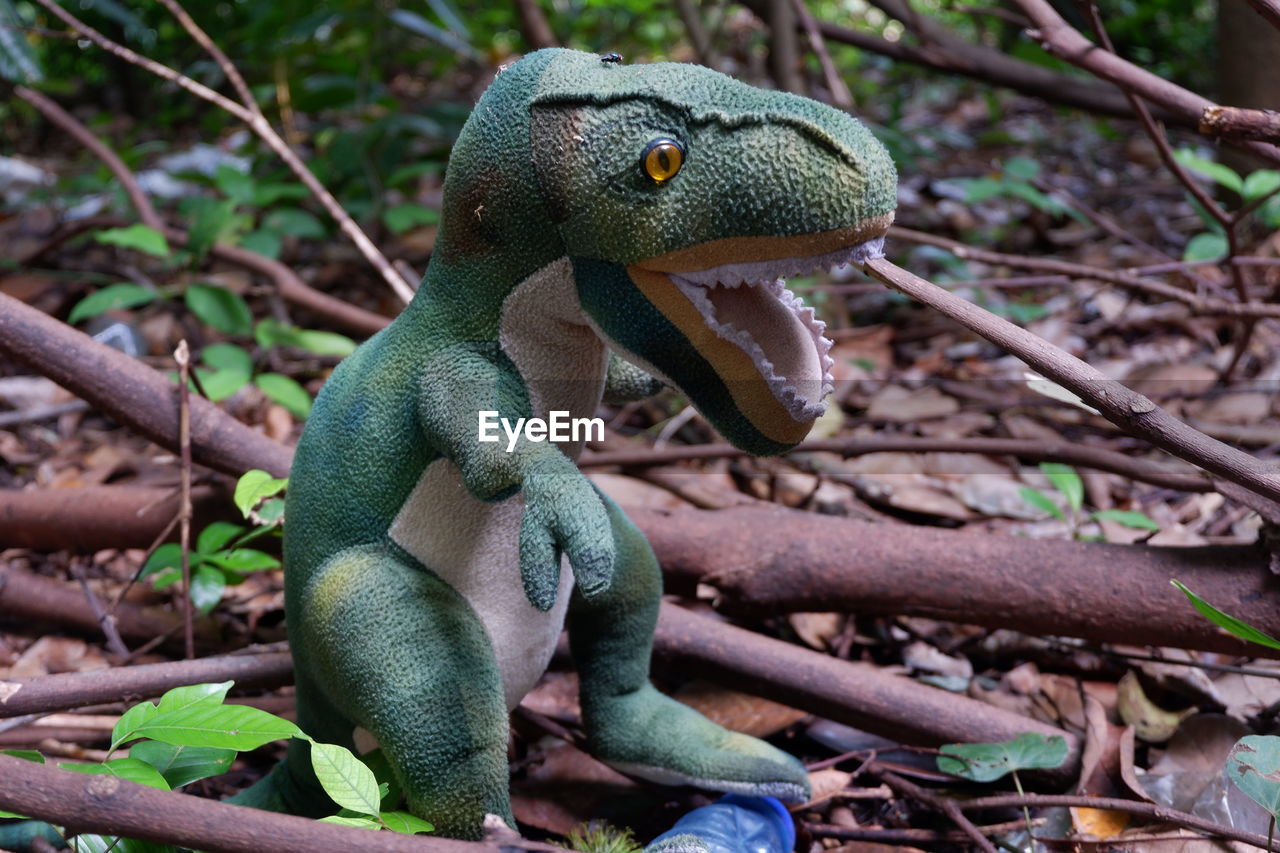 Tirex dinosaur doll that is looking for prey