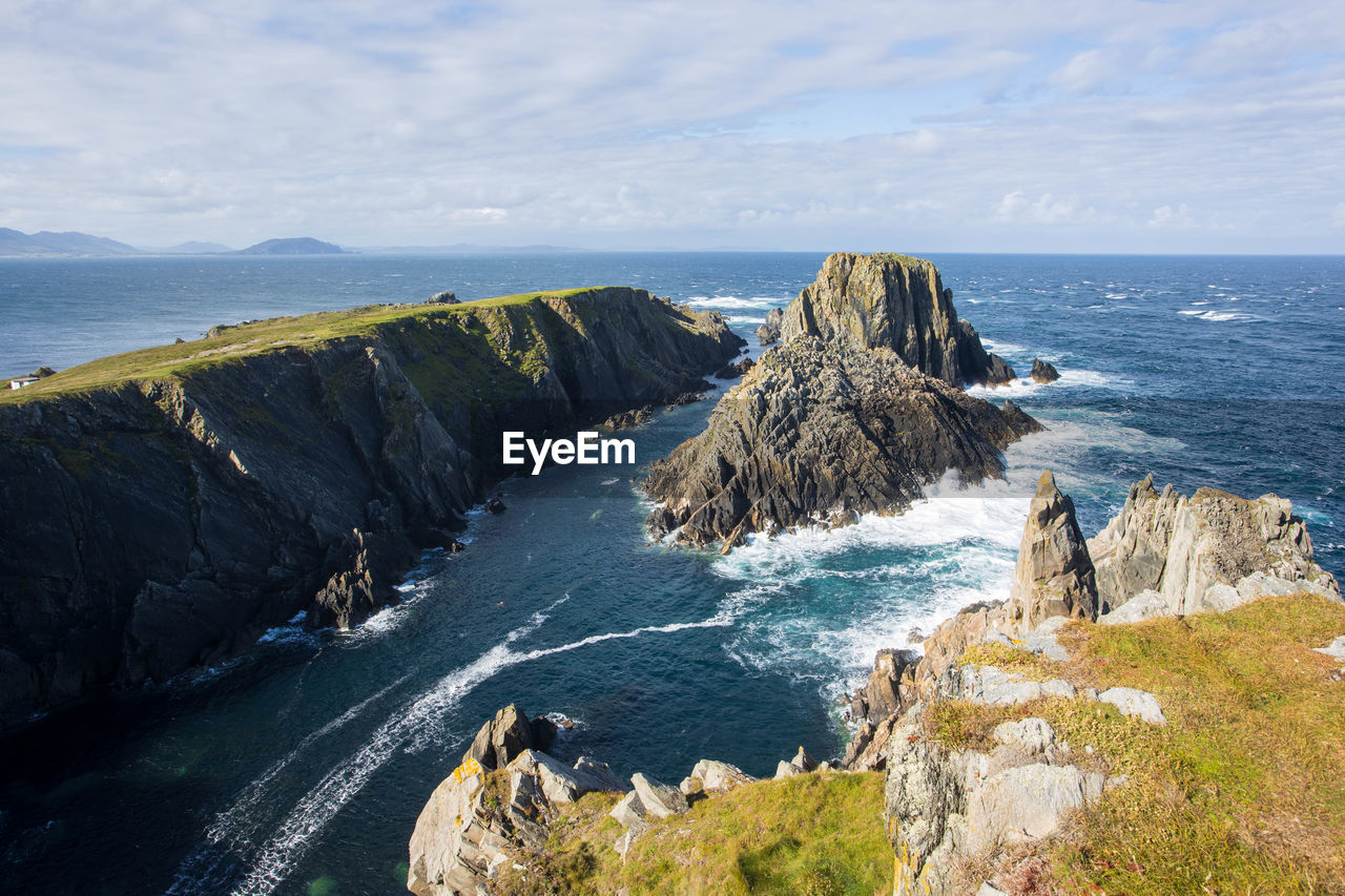 Panoramic view of sea against sky