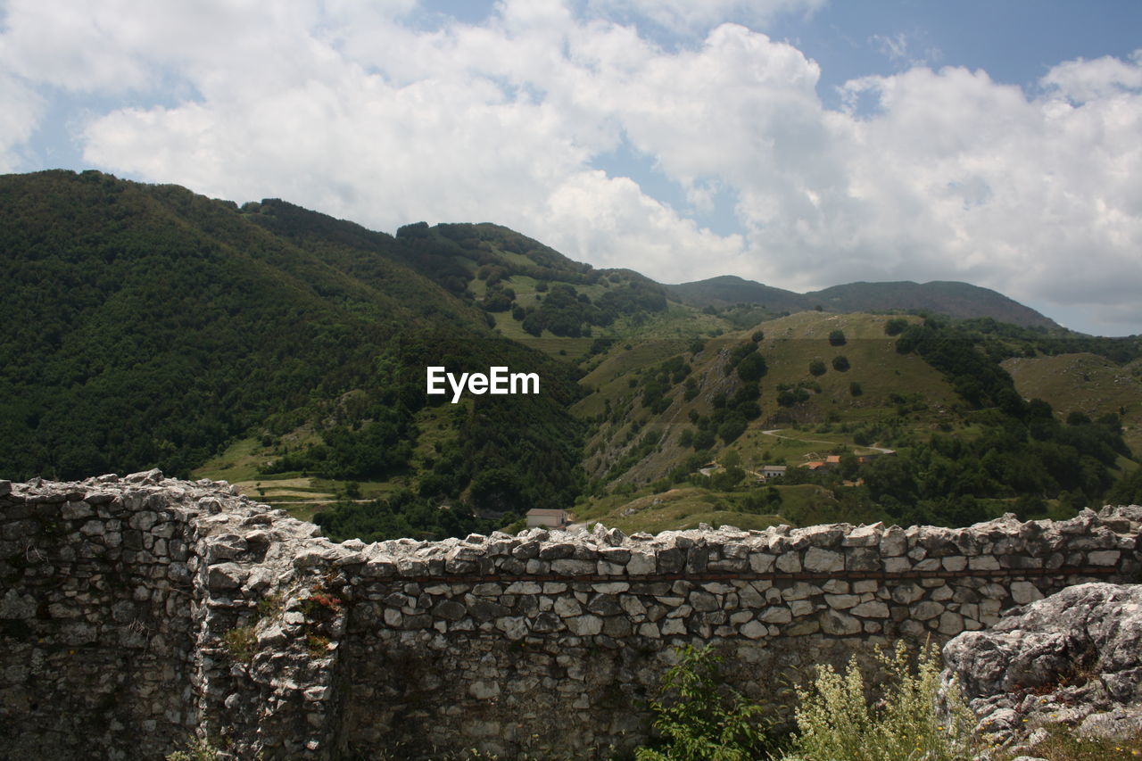 OLD RUINS AGAINST SKY