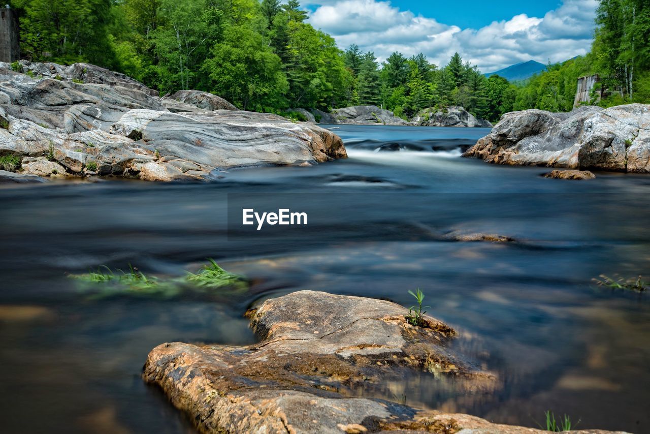 Scenic view of river against sky