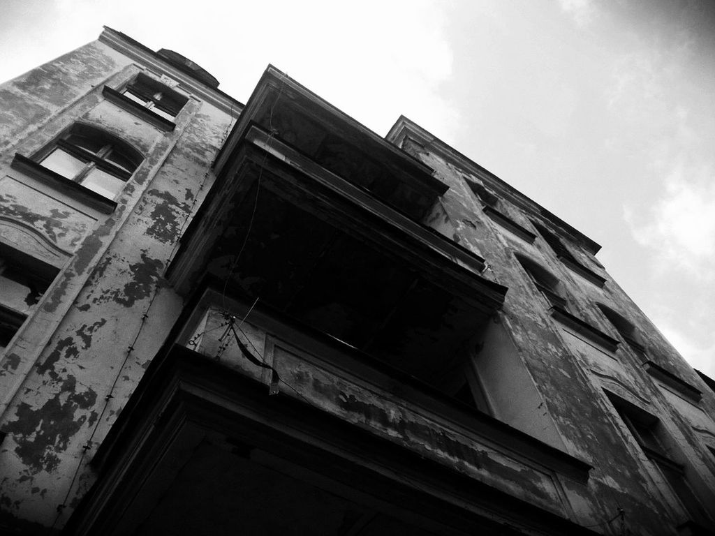 Low angle view of building against sky