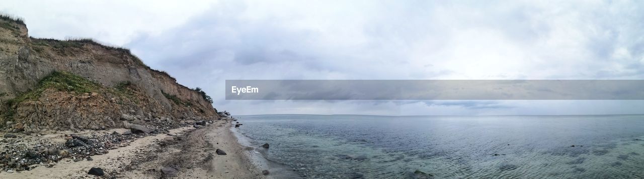 Steep coast panoramic view at the baltic sea, schwedeneck, schleswig holstein germany