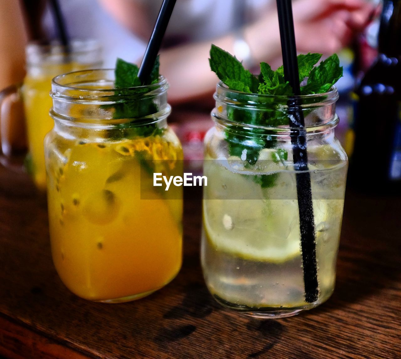 Close-up of drink on table