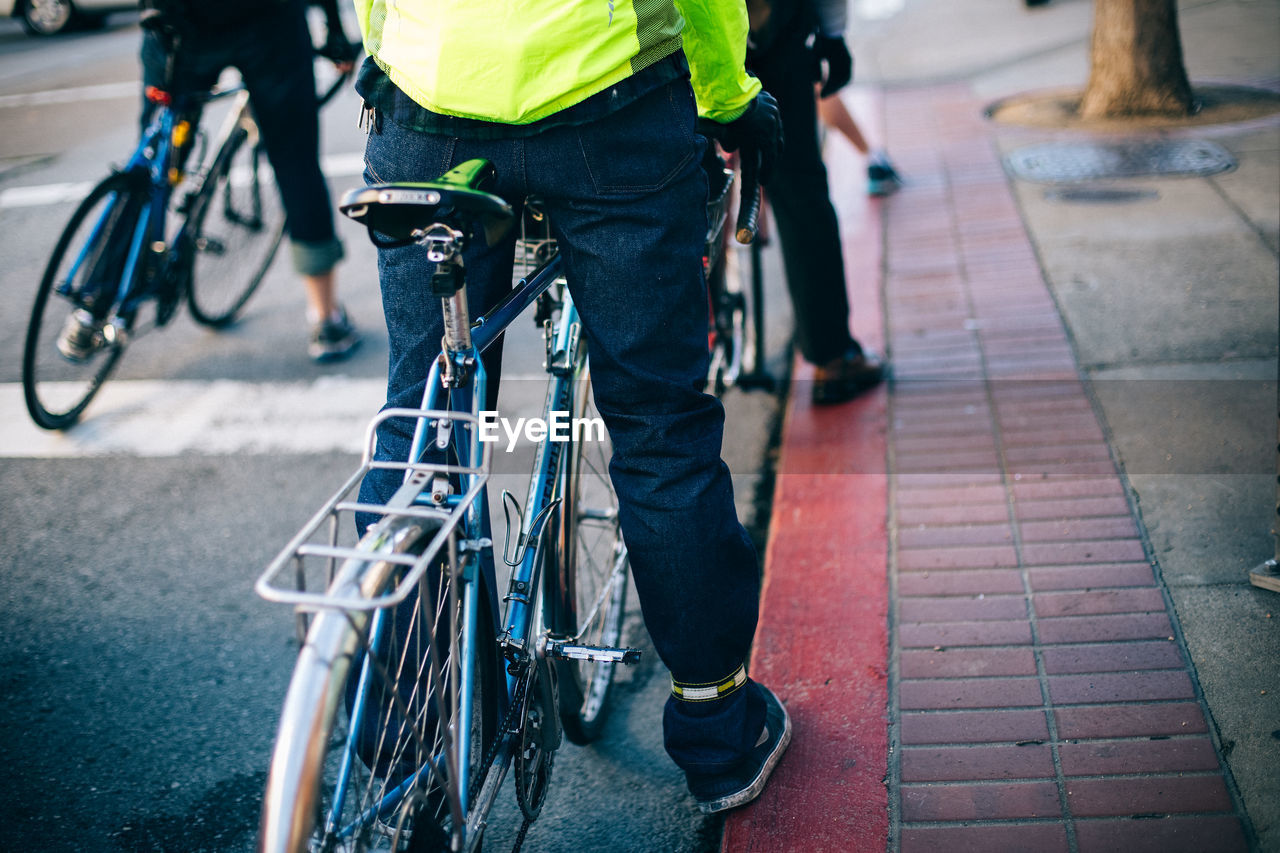 Bicycle on road