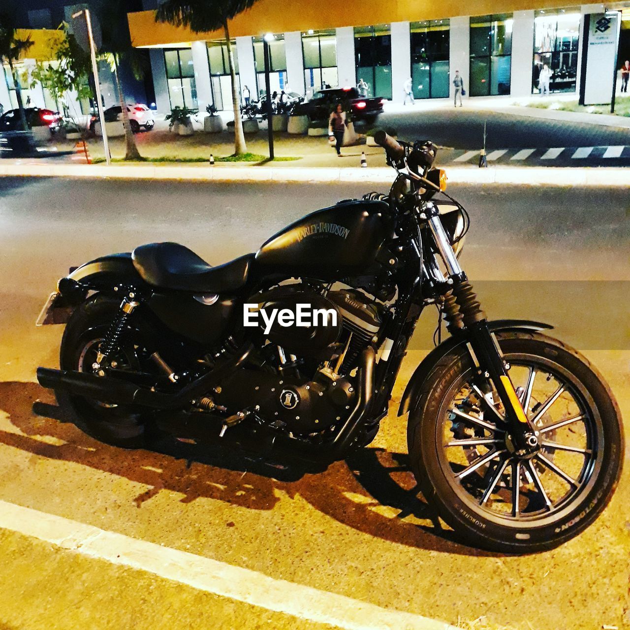 BICYCLE PARKED ON ROAD