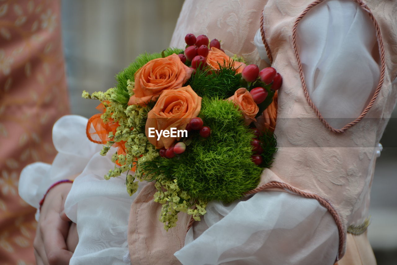 Close-up of rose bouquet