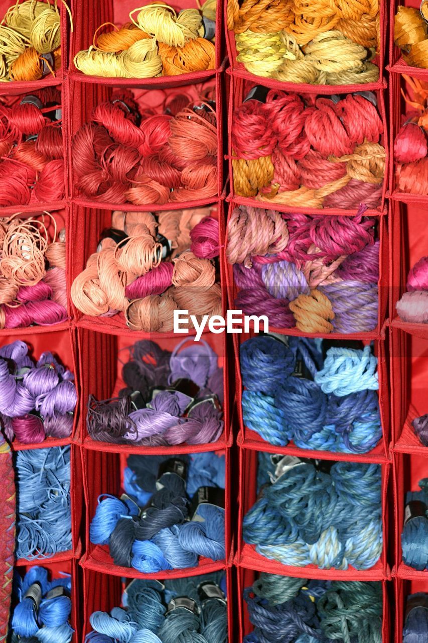 FULL FRAME SHOT OF MULTI COLORED OBJECTS