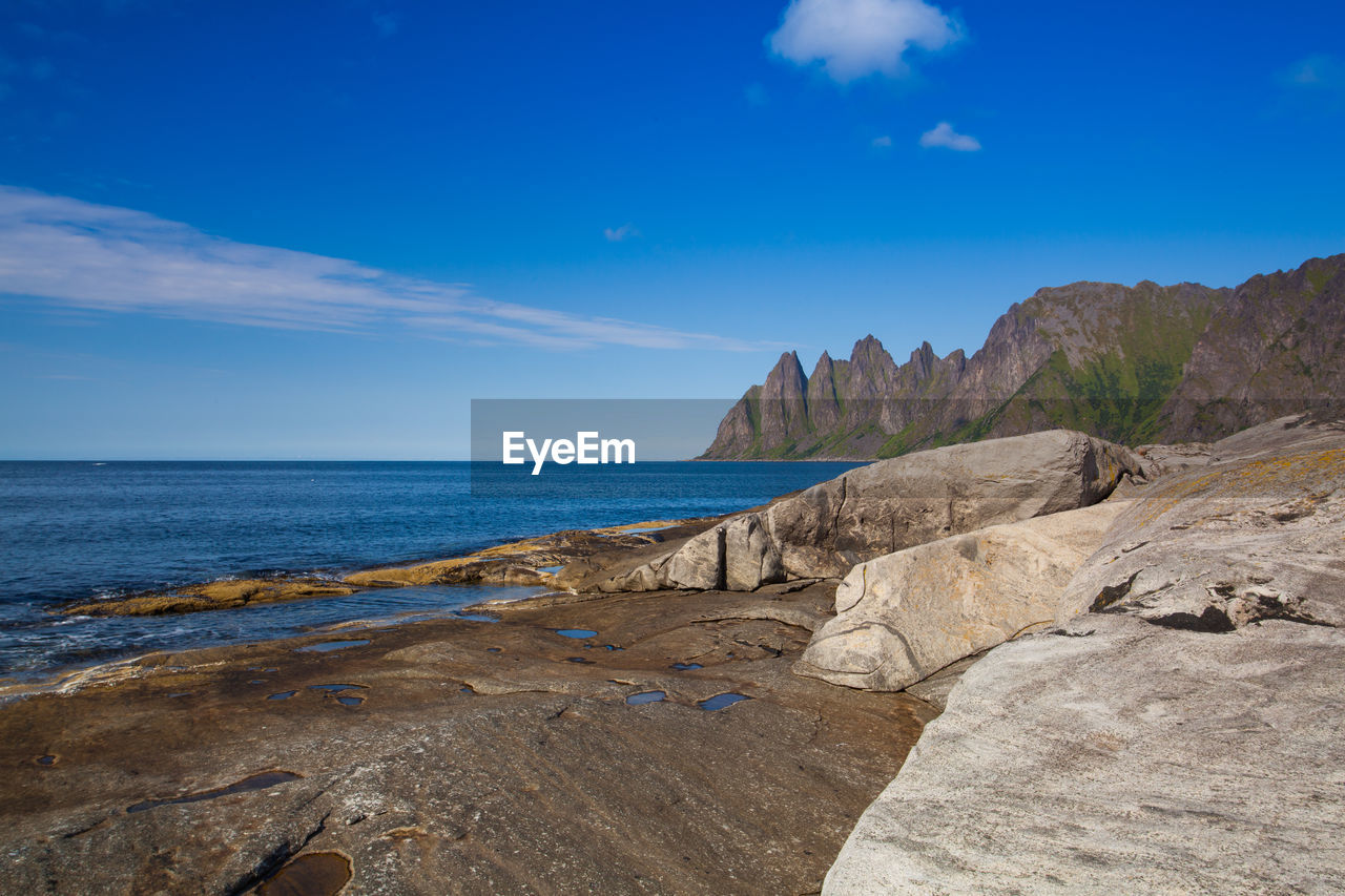 On the amazing coast on senja island,norway