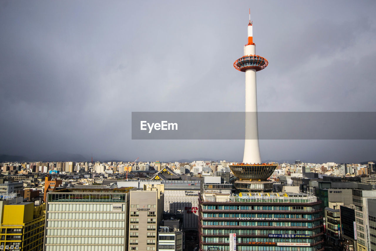COMMUNICATIONS TOWER AND BUILDINGS IN CITY