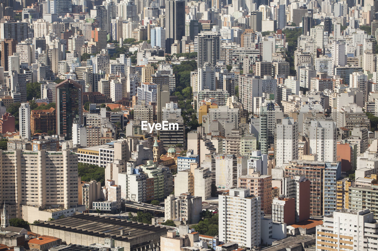 Sao paulo brazil city aerial view. high quality photo