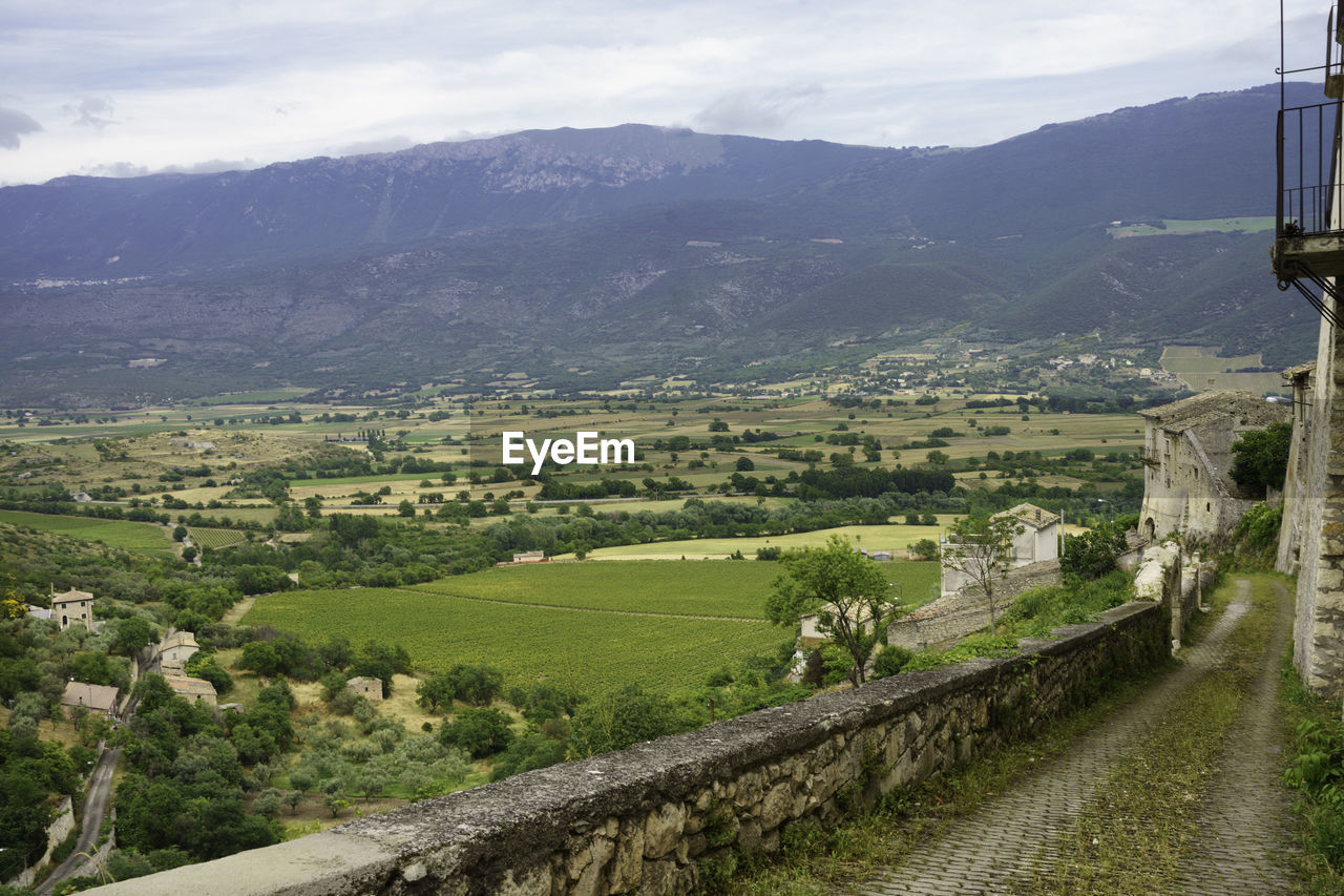 high angle view of landscape