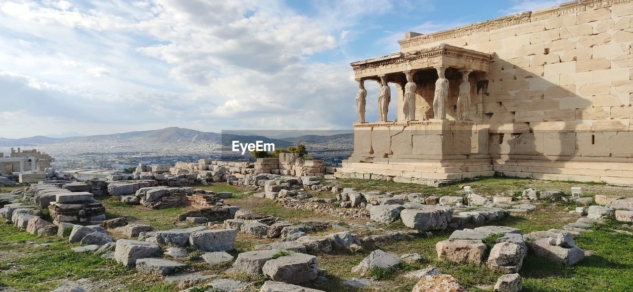 The old temple of athena, south of the erechtheion