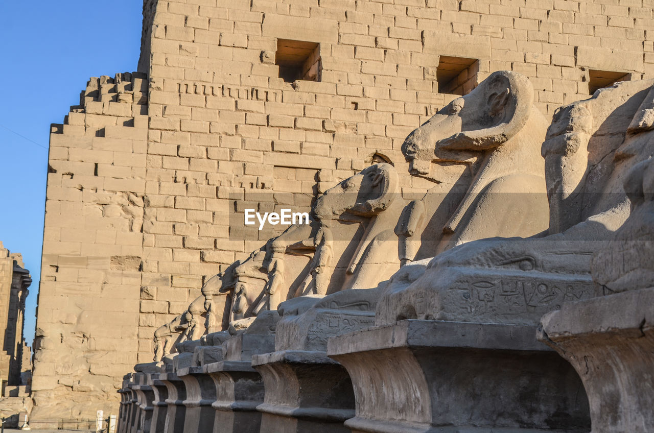 Low angle view of karnak temple