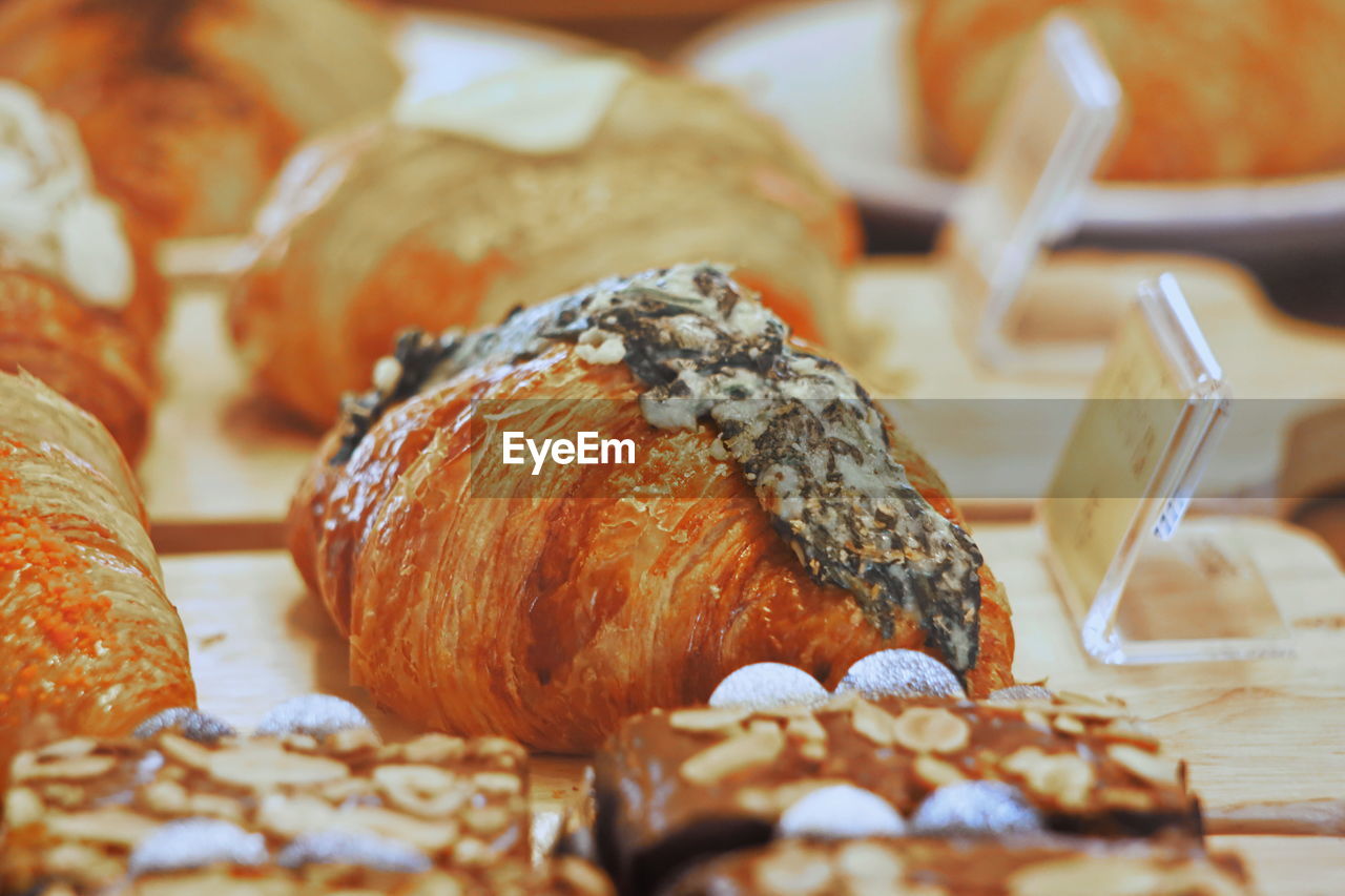 Close-up of bread on table