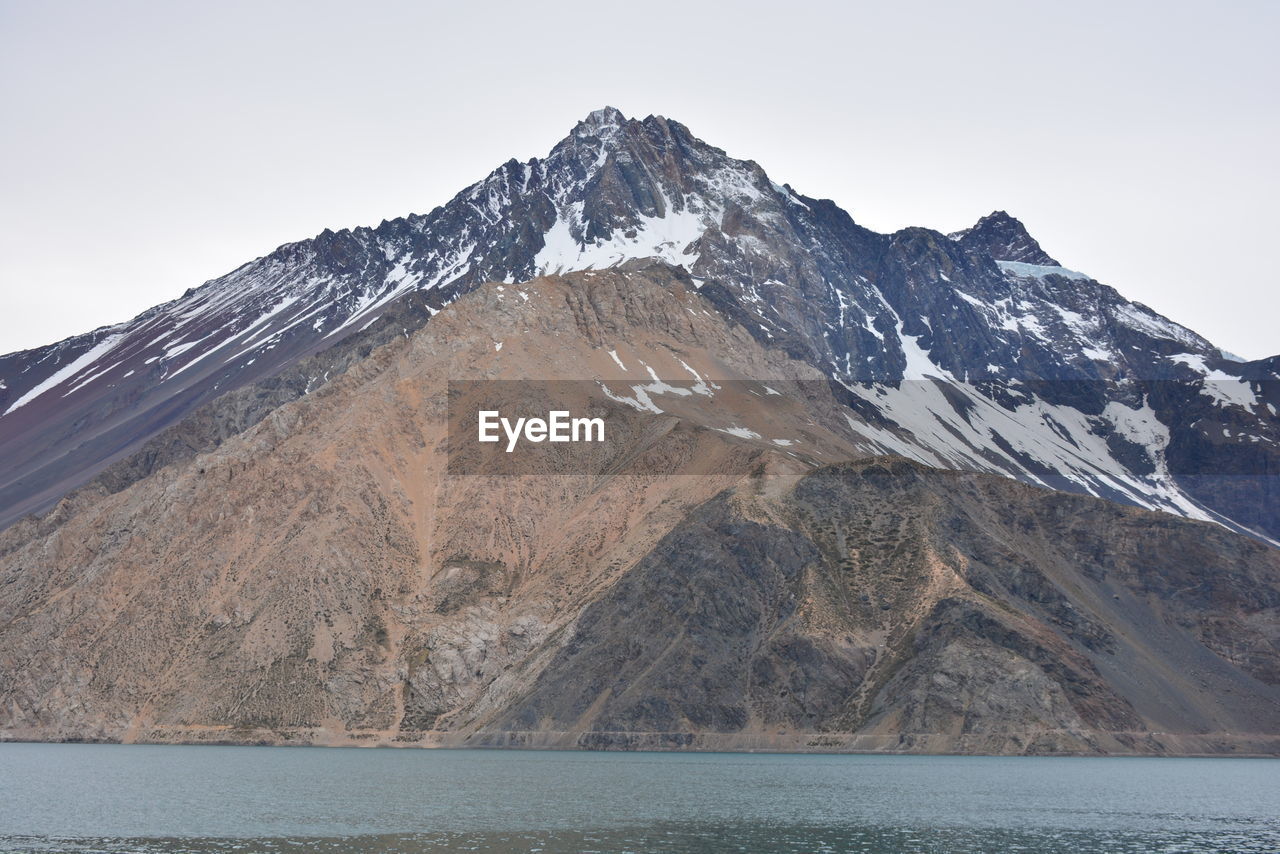 SCENIC VIEW OF MOUNTAINS AGAINST CLEAR SKY