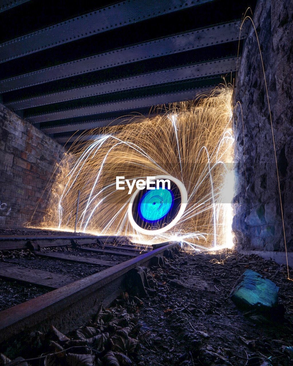 Sparks in tunnel