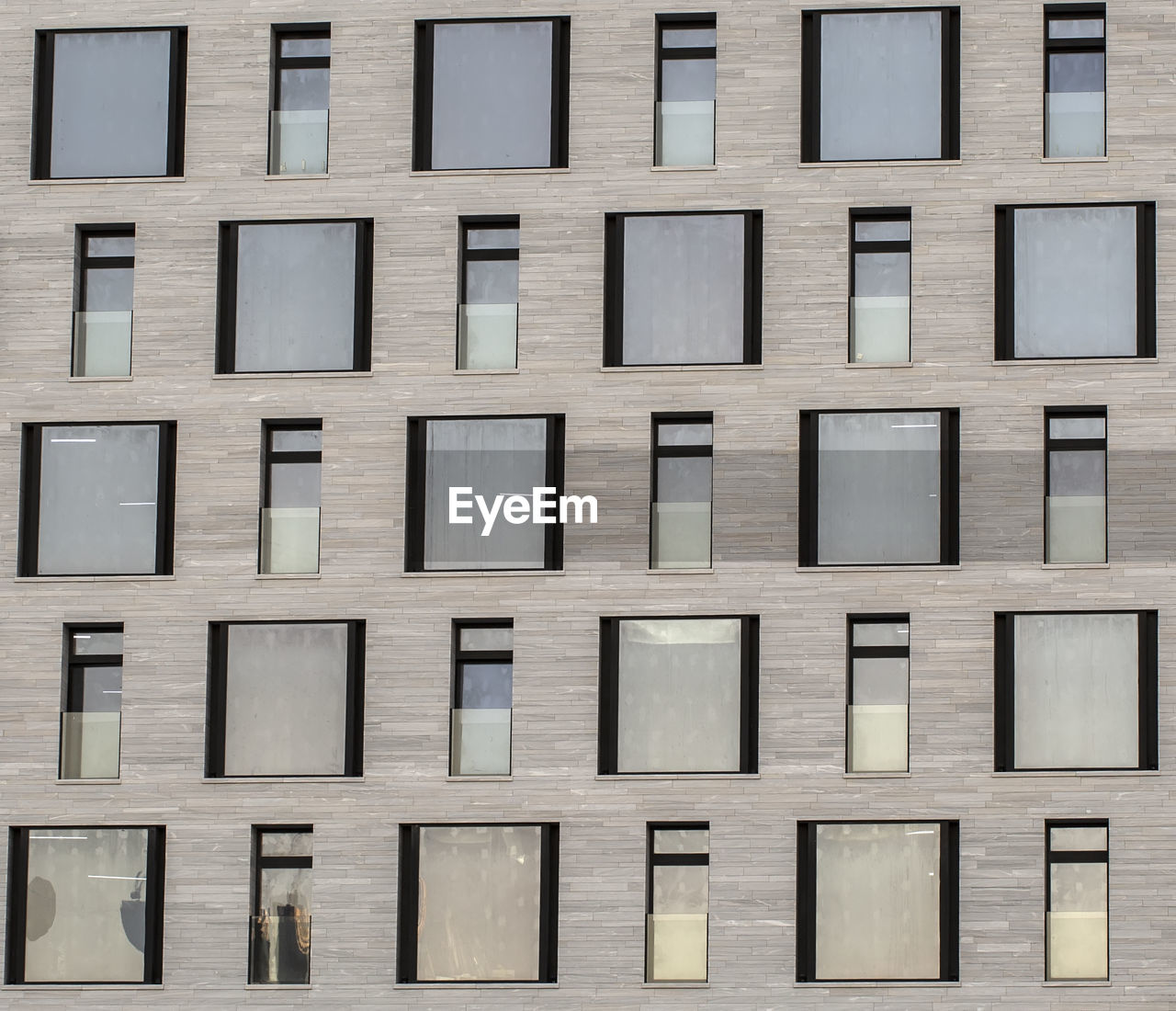 Windows in an apartment building as a texture