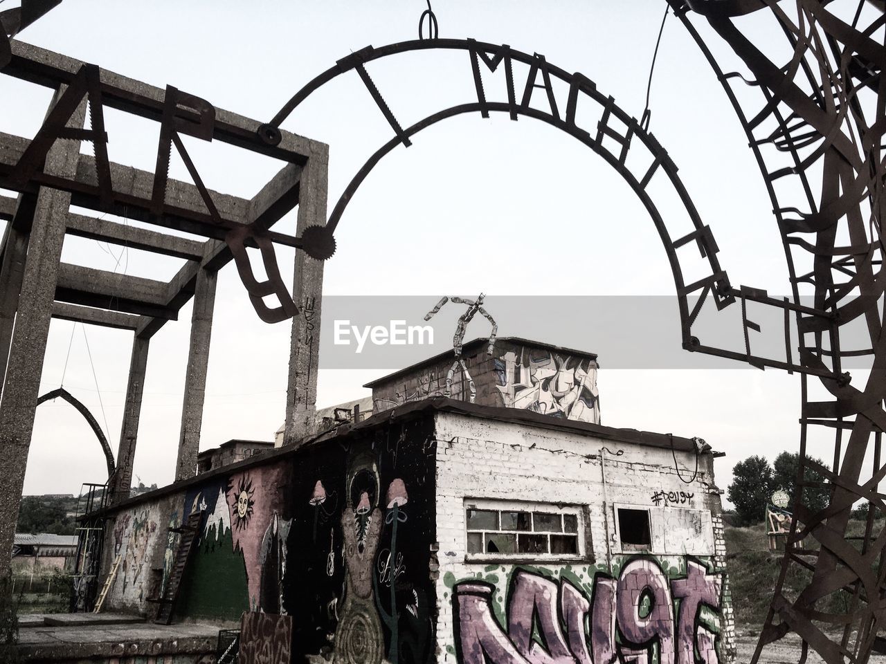 LOW ANGLE VIEW OF BUILT STRUCTURE AGAINST THE SKY