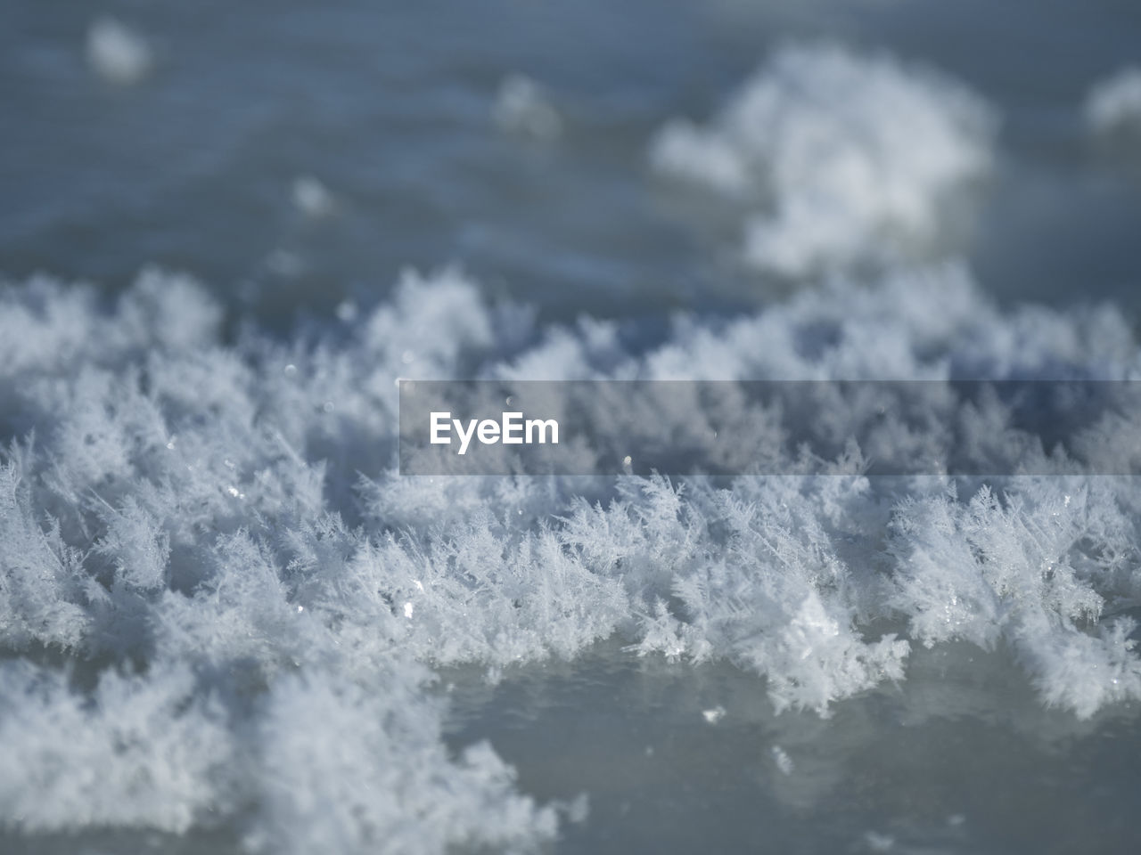 CLOSE-UP OF FROZEN WATER