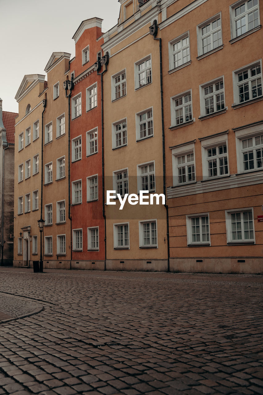 low angle view of buildings against sky