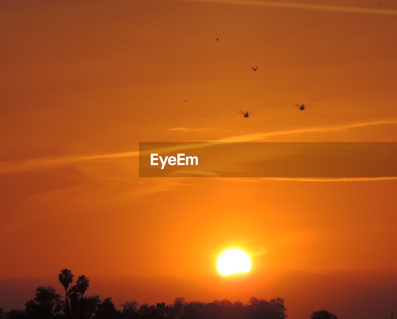 Scenic view of sky during sunset