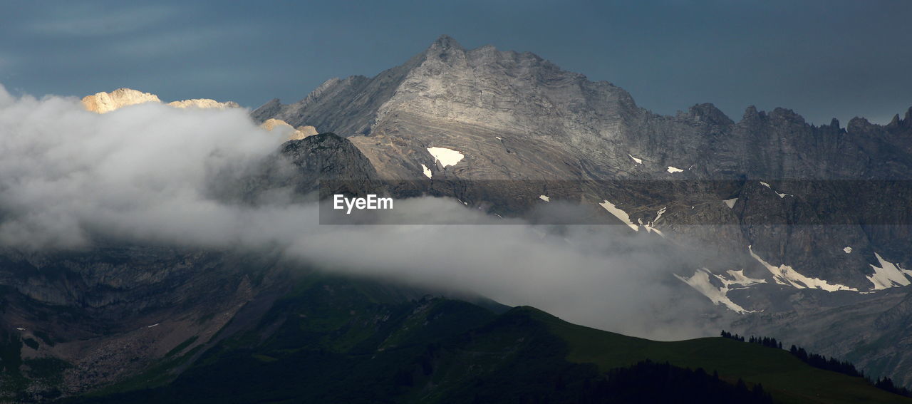 SCENIC VIEW OF SNOWCAPPED MOUNTAIN AGAINST SKY