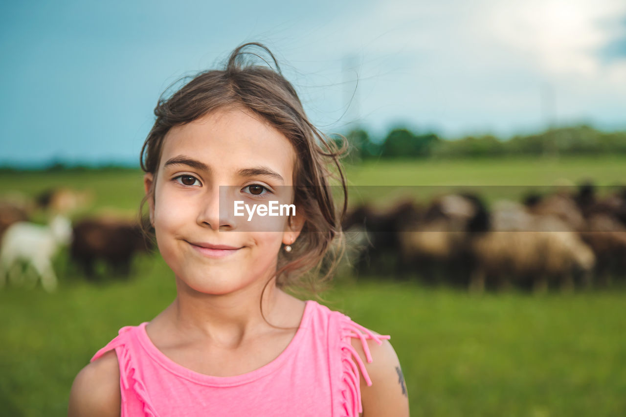 Portrait of smiling girl