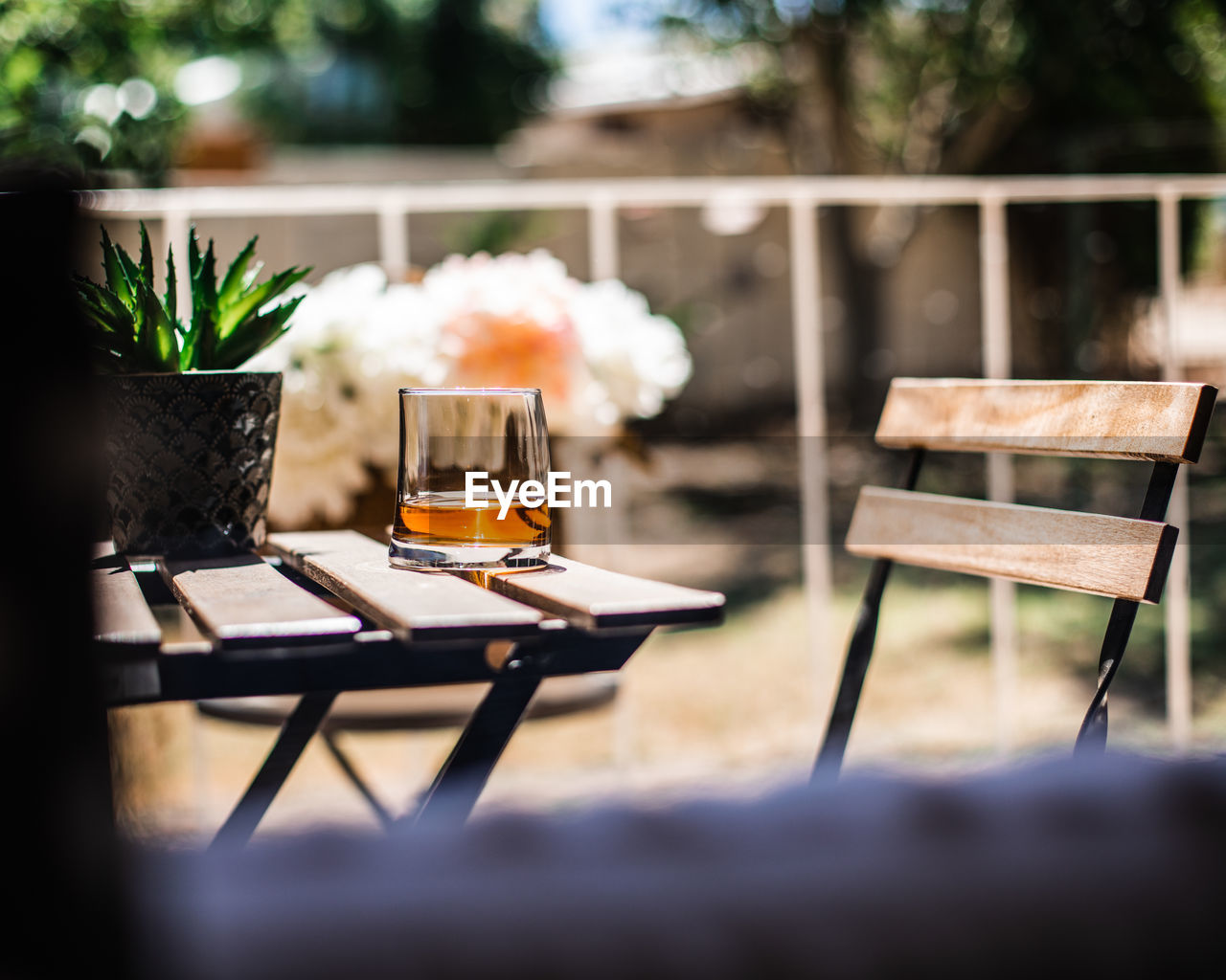 empty chairs and table at home