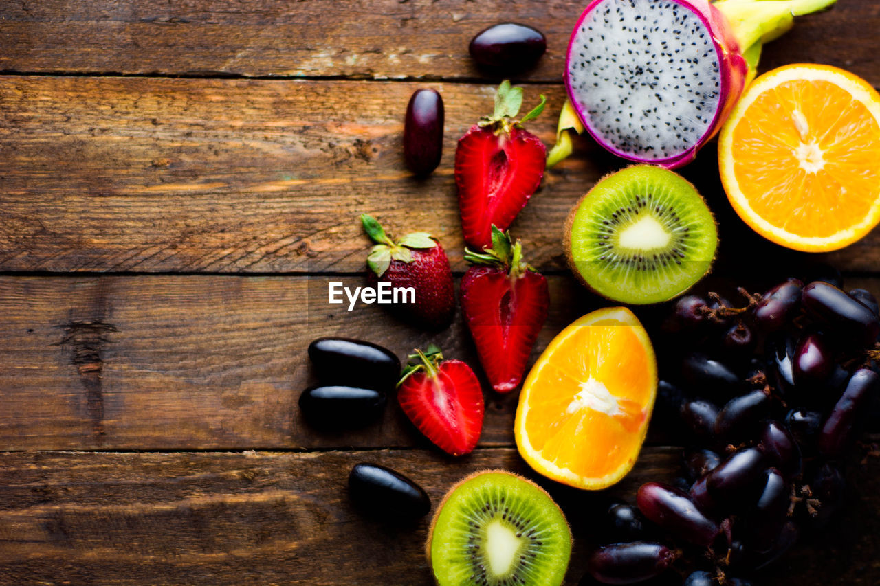 Fruits on table