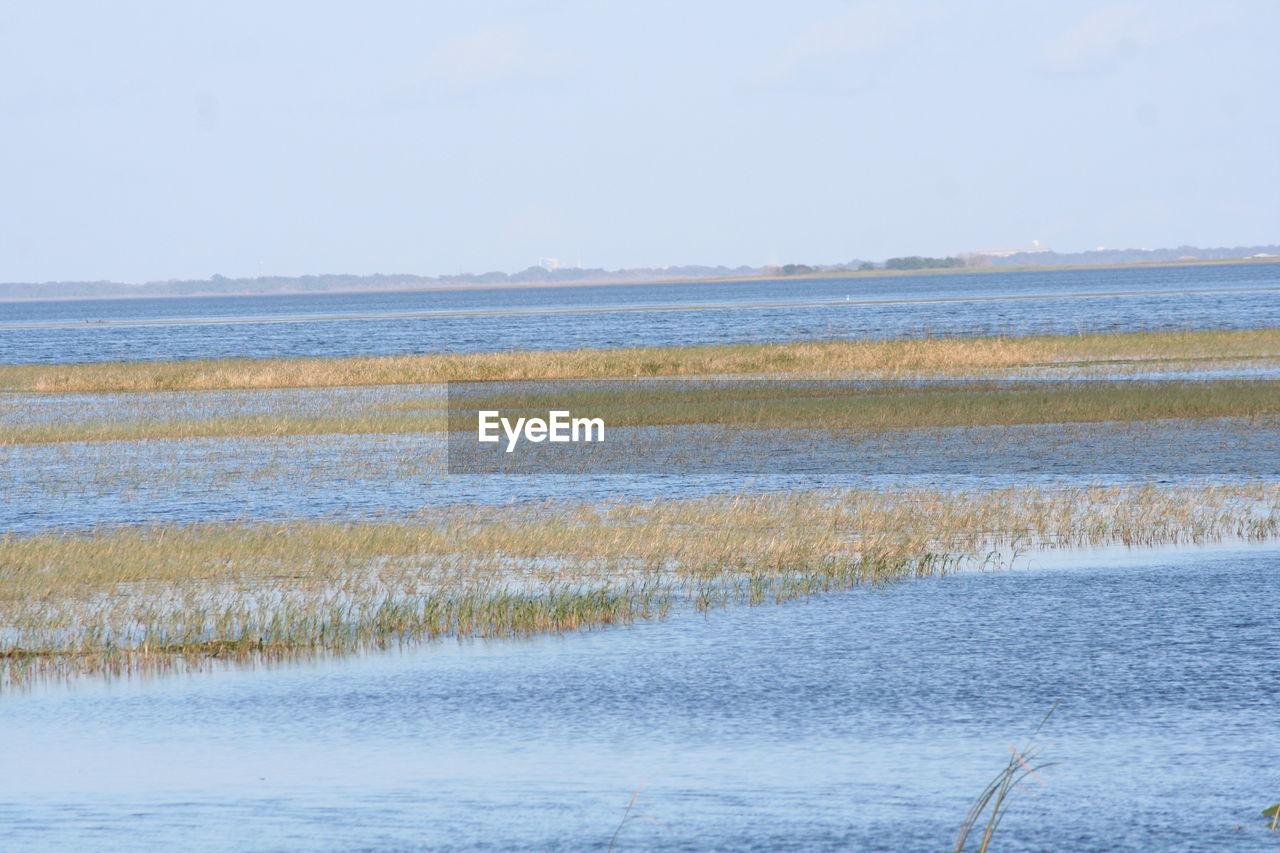 VIEW OF SEA AGAINST CLEAR SKY