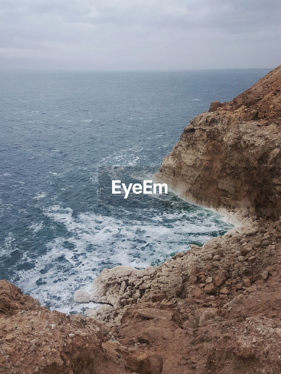 SCENIC VIEW OF ROCKS ON SEA AGAINST SKY