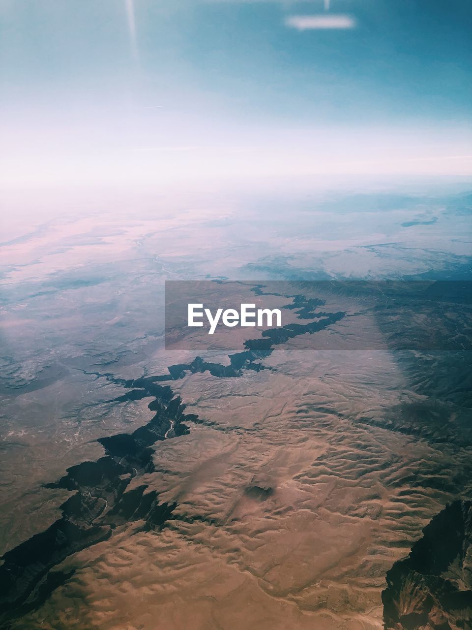 Aerial view of landscape against sky