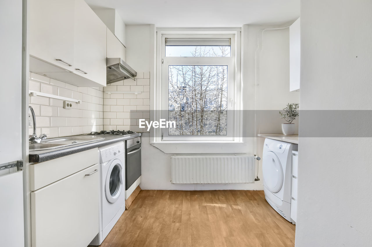 View of domestic kitchen at home