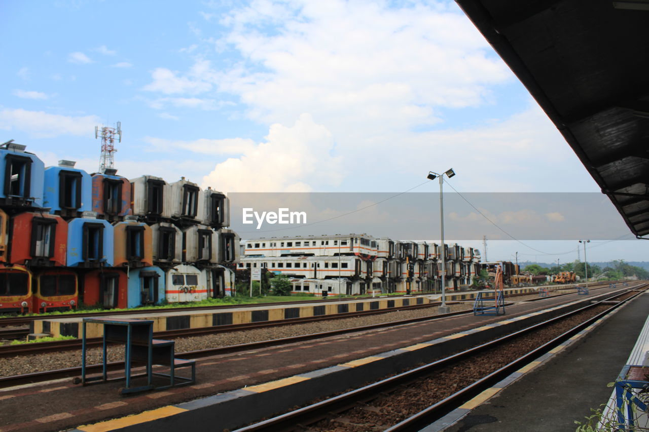 VIEW OF RAILROAD STATION PLATFORM