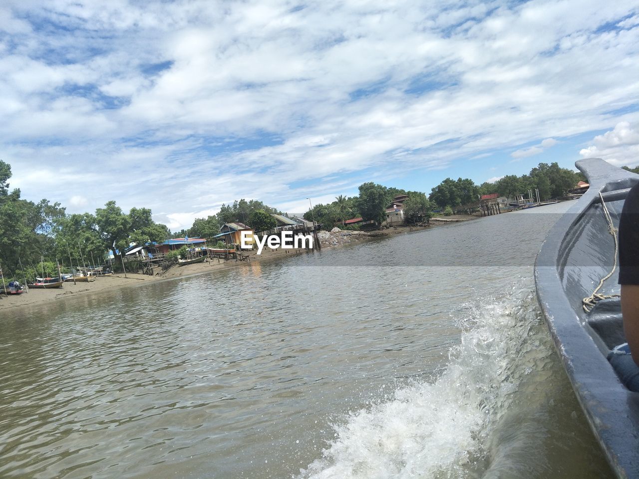 Scenic view of river against sky