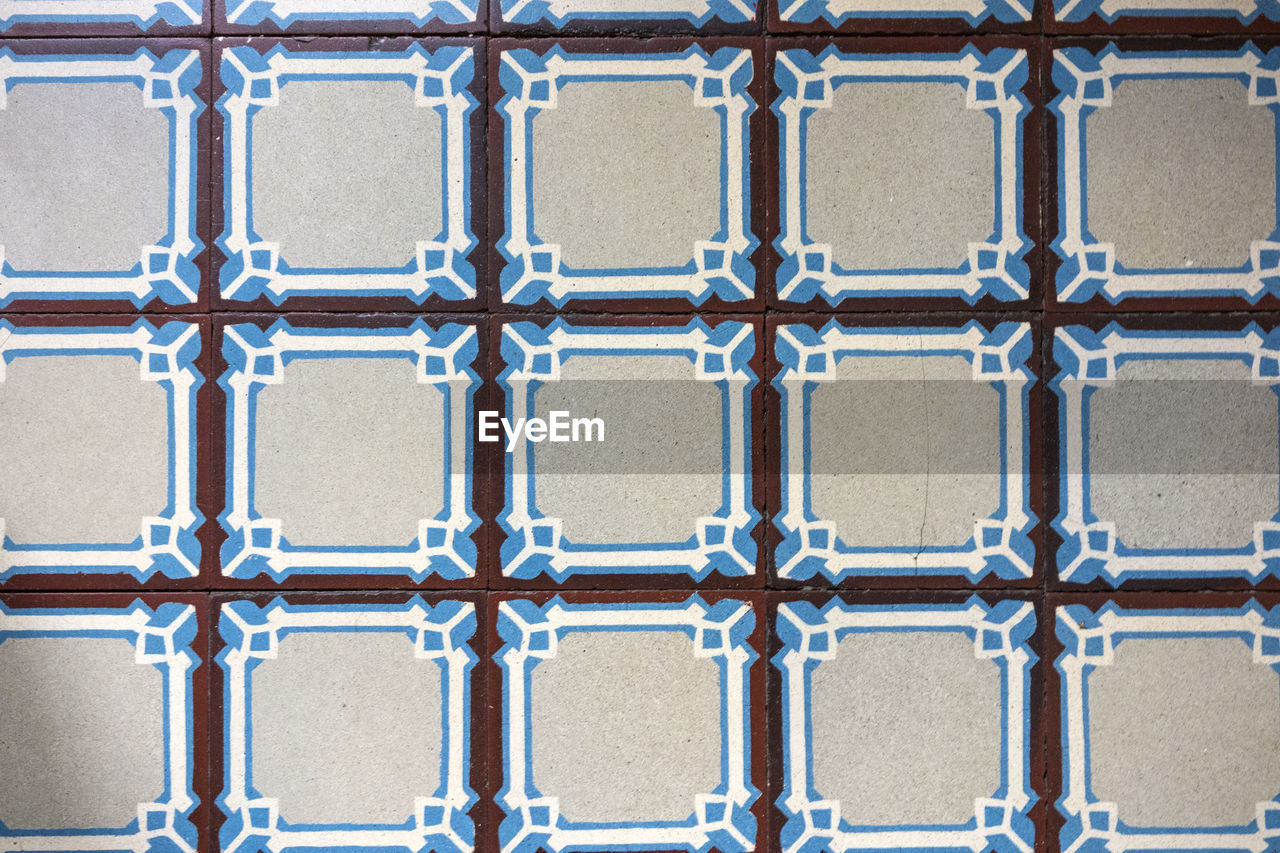 Detail shot of tiled floor