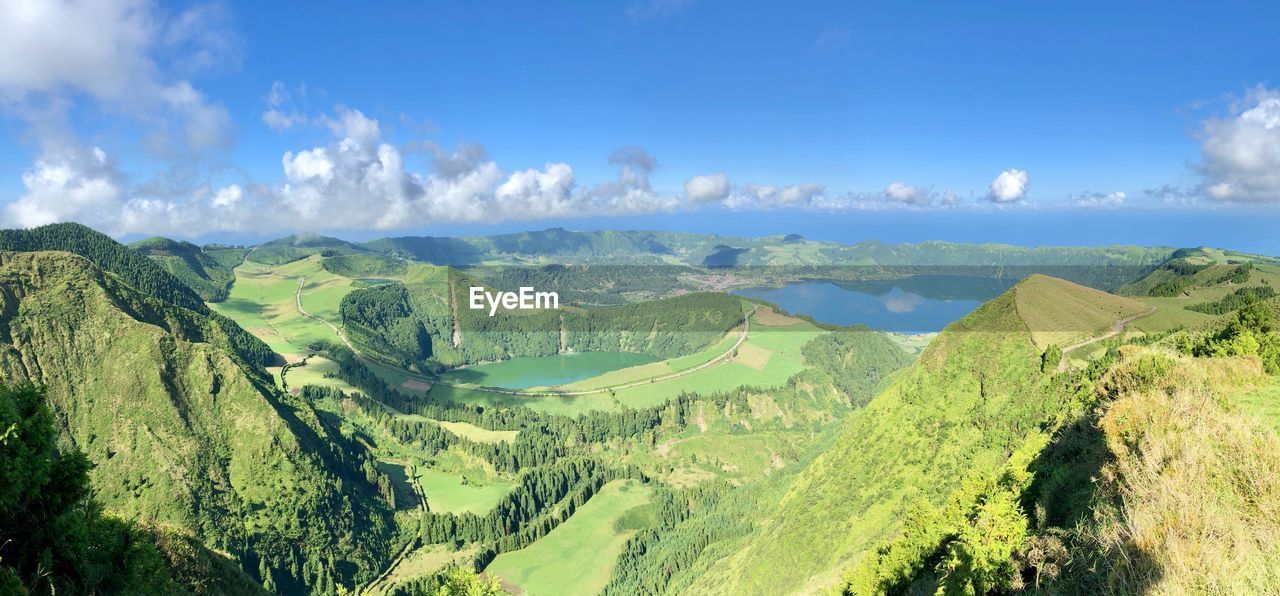 Panoramic view of landscape against sky