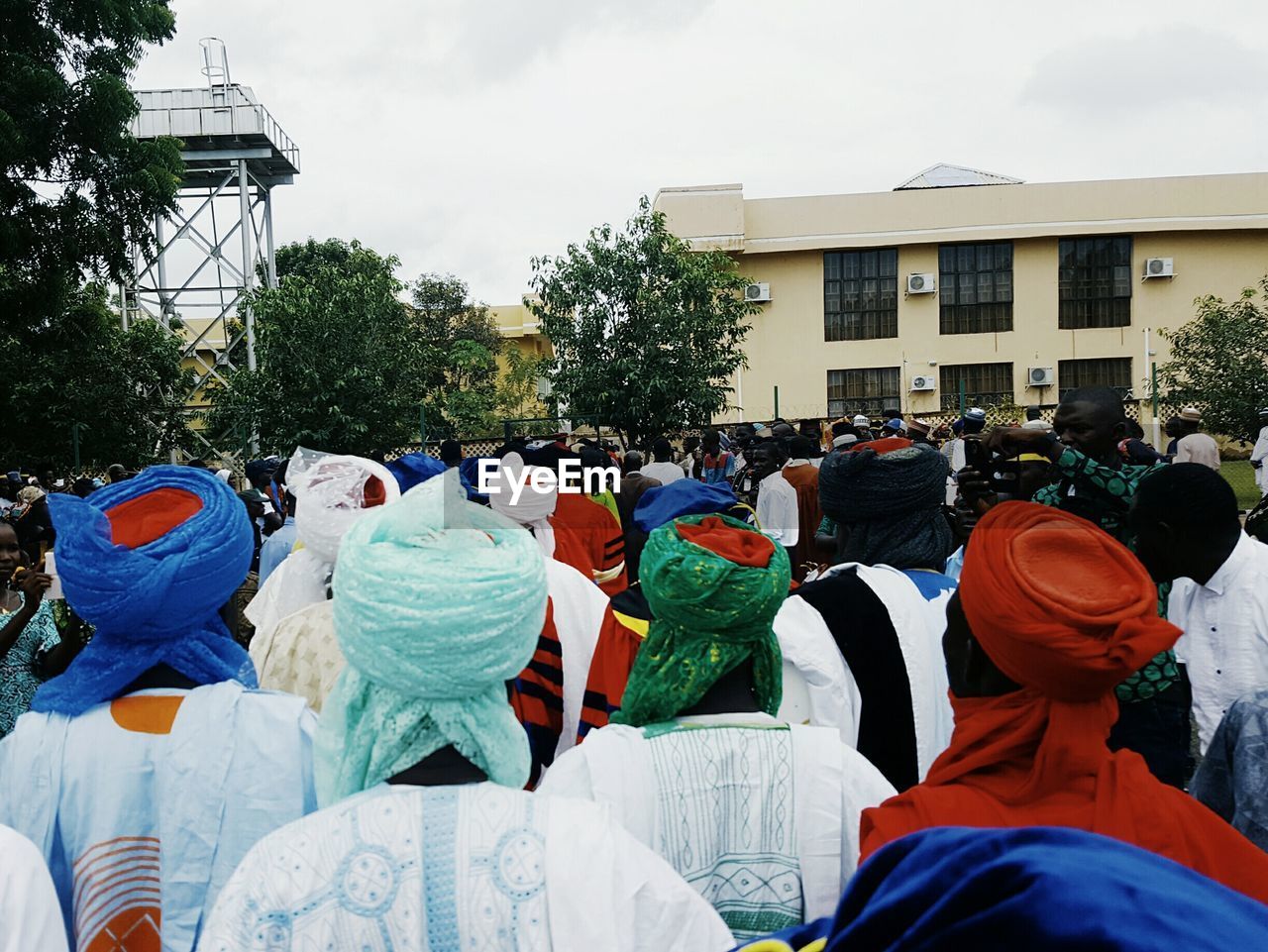 VIEW OF MULTI COLORED UMBRELLAS