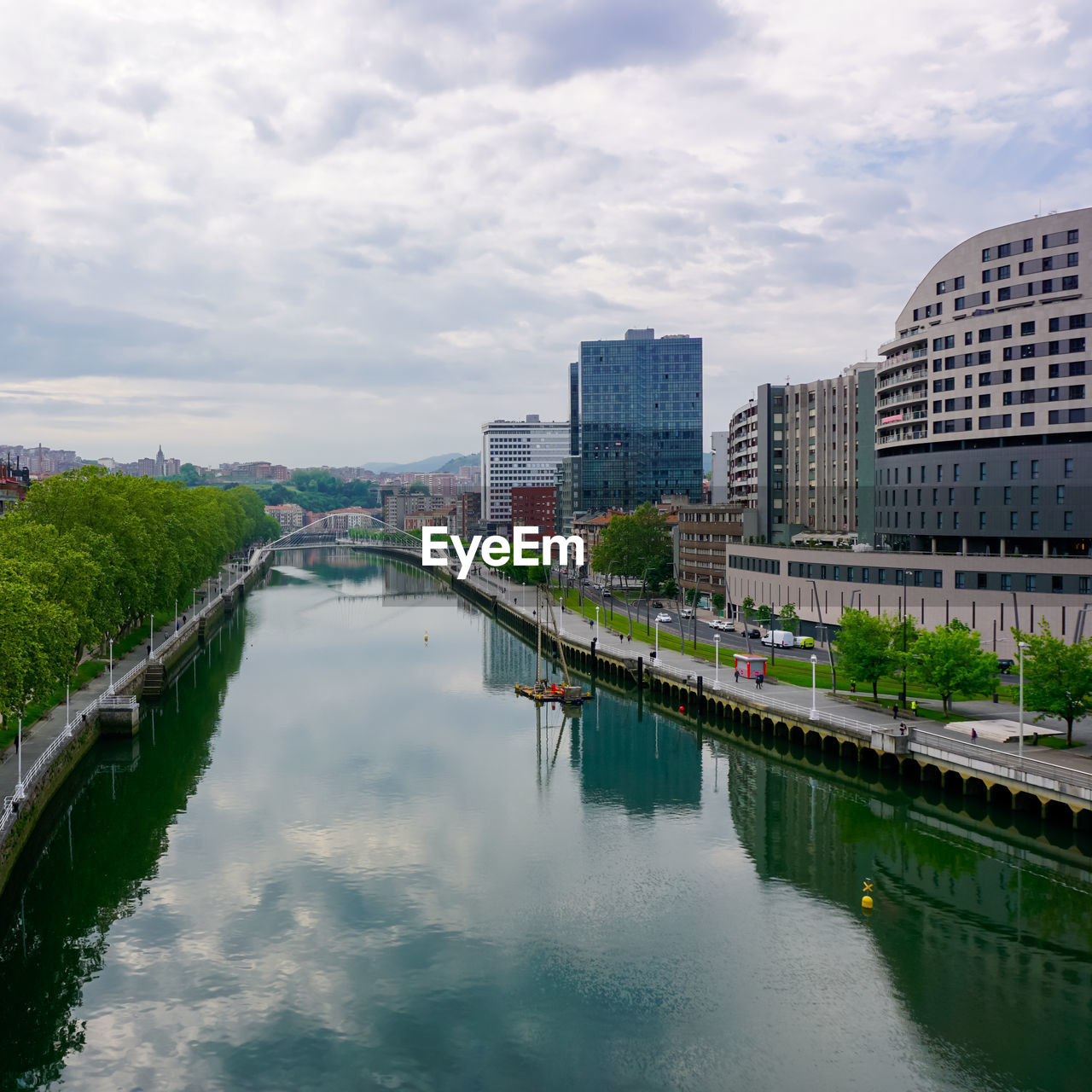 City view from bilbao city, basque country, spain, travel destinations