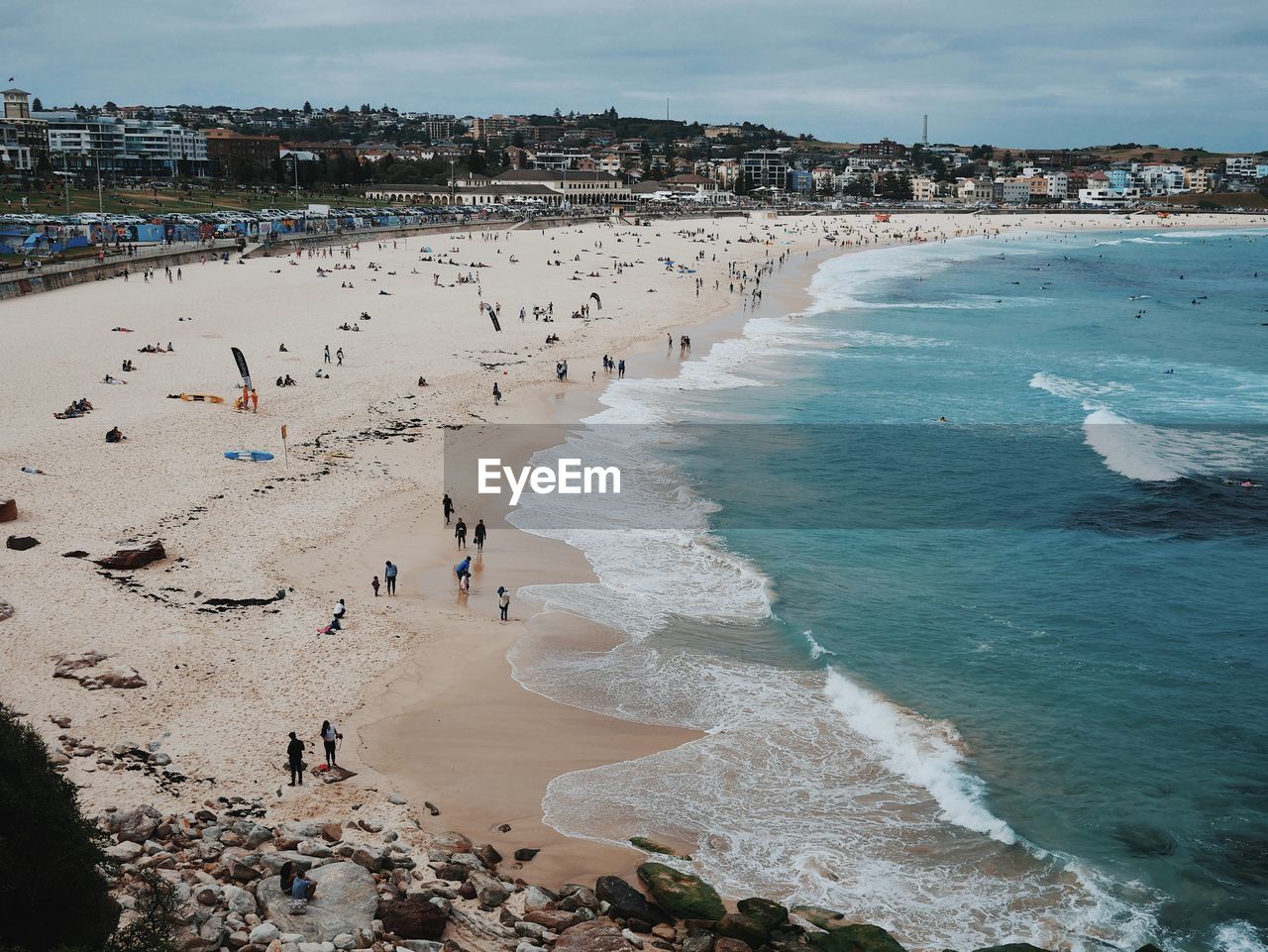 Crowded beach