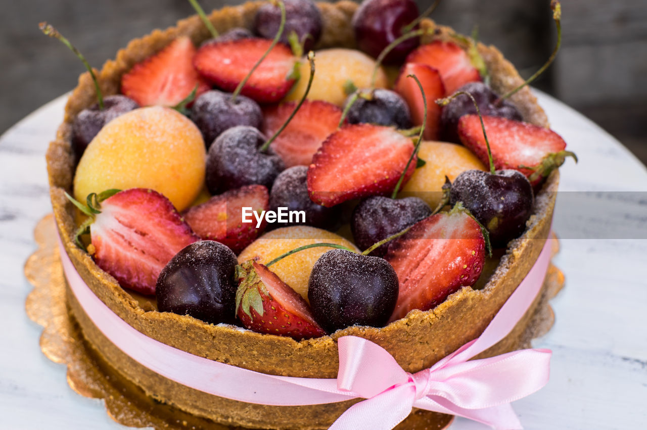 Close-up of sweet food on table