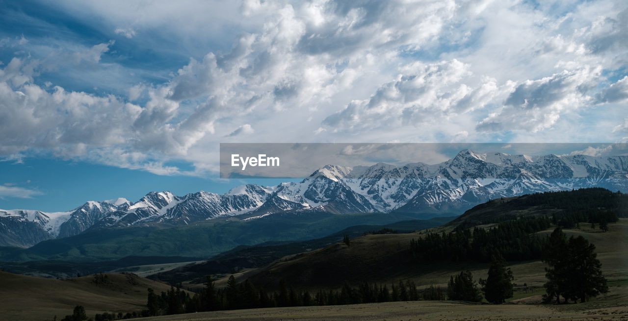 SCENIC VIEW OF SNOWCAPPED MOUNTAIN AGAINST SKY