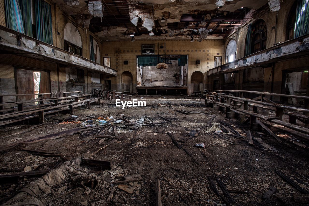 Interior of abandoned home